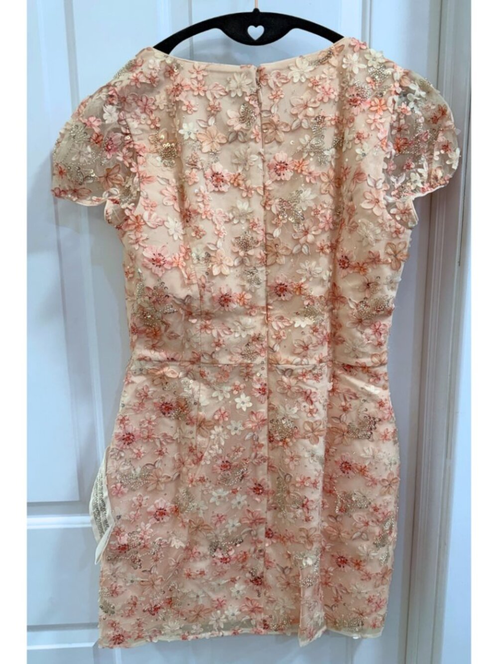 NWT Dress the Population Jillian Floral Sequin Mini Dress L - Picture 3 of 14